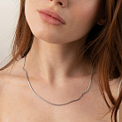 Колье "Gisele" в белом золоте (снейк - 2.5 мм) ц00327-2,5 от ювелирного магазина Оникс - 5