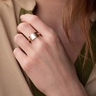 Золотое кольцо без камней к06252 от ювелирного магазина Оникс - 1