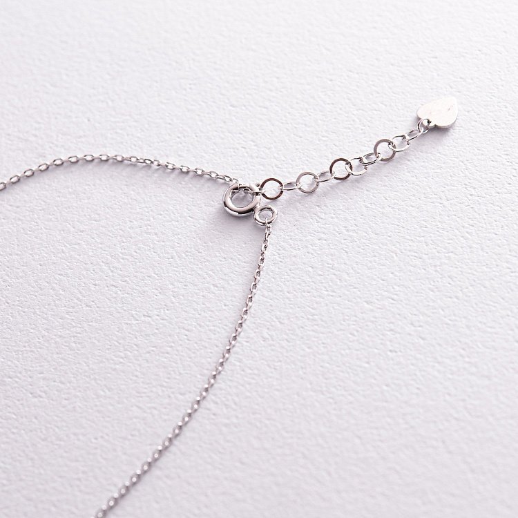 Золотое колье "Крестик" с фианитом кол02191 от ювелирного магазина Оникс - 5