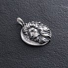 Срібний кулон "Лев" (можливе індивідуальне гравіювання) 1224 от ювелирного магазина Оникс - 3