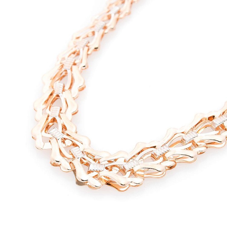 Золотое колье без камней кол00489 от ювелирного магазина Оникс - 1