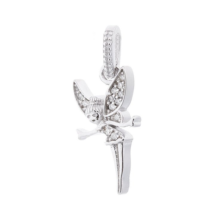 Срібна підвіска "Фея" з фіанітами 132682 від ювелірного магазину Онікс