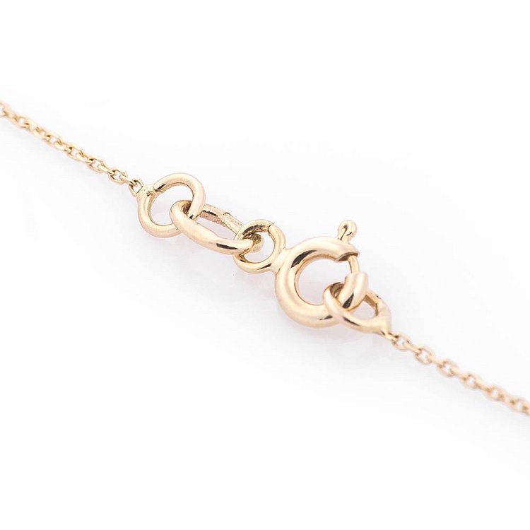 Золоте кольє "Сердечко" з фіанітами кол01079 від ювелірного магазину Онікс - 2