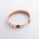 Жорсткий браслет "Charlotte" з фіанітами (червоне золото) б05491 от ювелирного магазина Оникс - 3