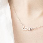 Срібне кольє "Love" 18687 от ювелирного магазина Оникс - 3