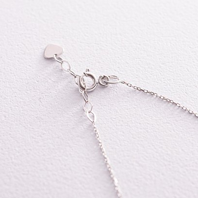 Браслет "Сердечко" в білому золоті б05187 №6