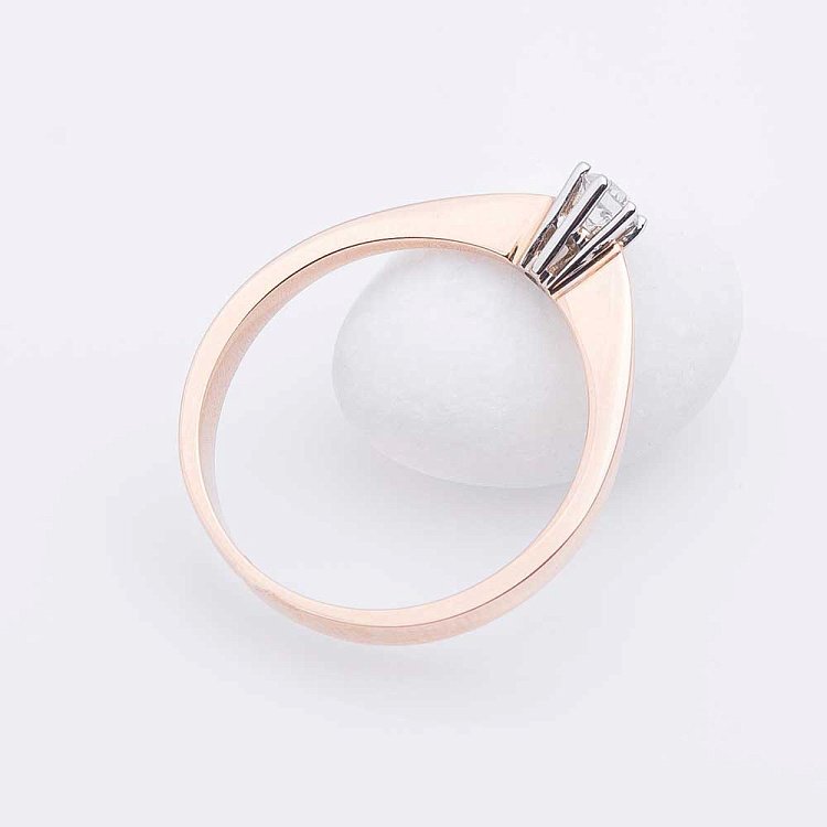 Эксклюзивное золотое кольцо с бриллиантами YZ03931 от ювелирного магазина Оникс - 2