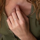 Золотое кольцо с дорожкой камней (бриллианты) кб0437cha от ювелирного магазина Оникс - 4