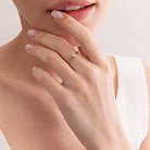 Помолвочное золотое кольцо с бриллиантом 220552421 от ювелирного магазина Оникс - 1