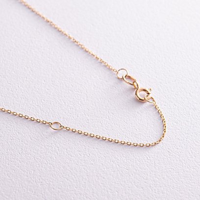 Золотое колье "Подсолнух" с черными бриллиантами 726133122 №5