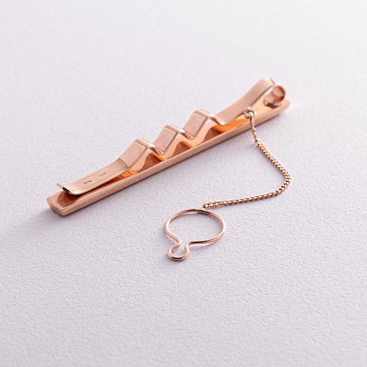 Золотой зажим для галстука заж00007 №2