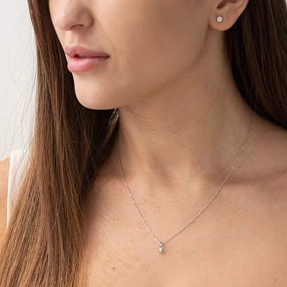 Золотой кулон с бриллиантом пб0146ri №2