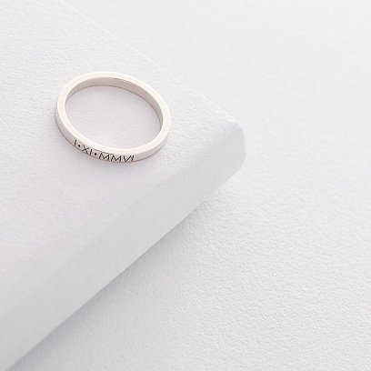 Срібний перстень "Дата" 112187littledate №4