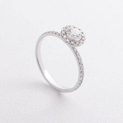 Золота каблучка з діамантами 244651121