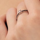 Золотое кольцо с белым и черными бриллиантами кб0472di от ювелирного магазина Оникс - 3