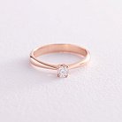 Помолвочное золотое кольцо с бриллиантом 25052421 от ювелирного магазина Оникс - 7