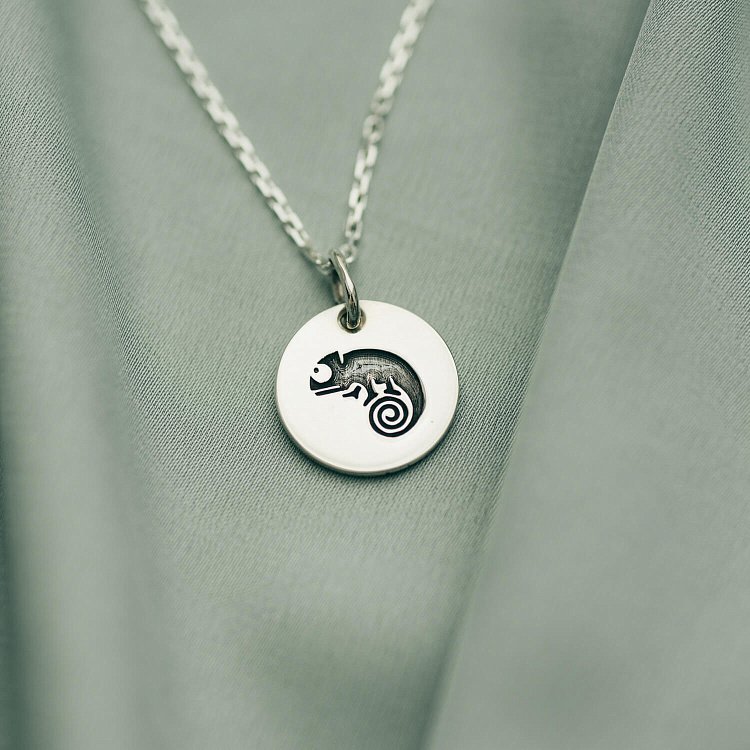 Серебряный кулон "Хамелеон" 132724хм от ювелирного магазина Оникс - 3