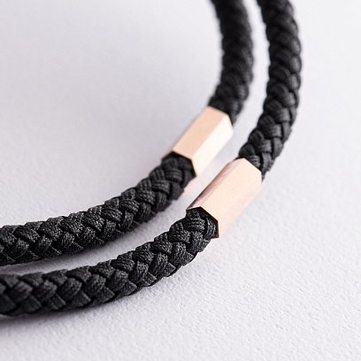 Ювелирный шнурок с золотой застежкой 73232400 №2