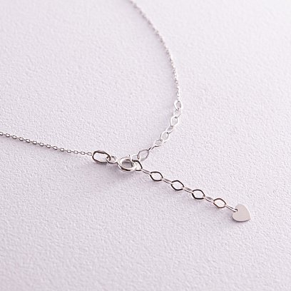 Колье "Моя Украина" в белом золоте (возможна гравировка) кол02300 №9