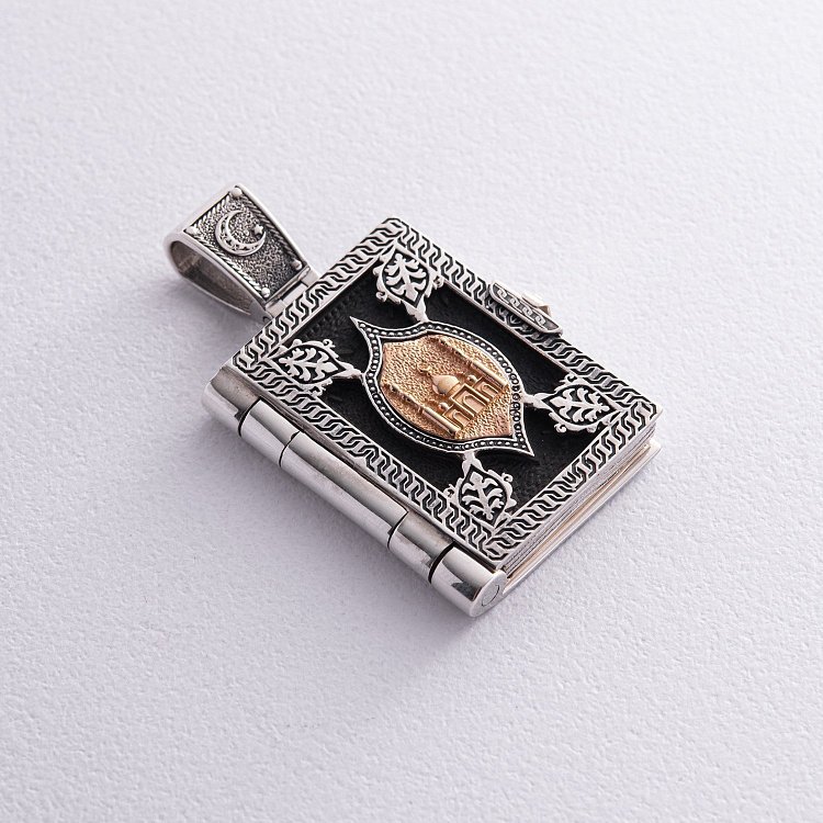 Срібний кулон "Коран" із ебеновим деревом 941 від ювелірного магазину Онікс - 5