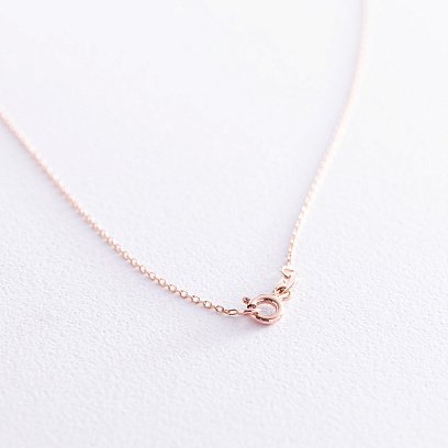 Колье с шариком в красном золоте (возможна гравировка) кол01718 №7