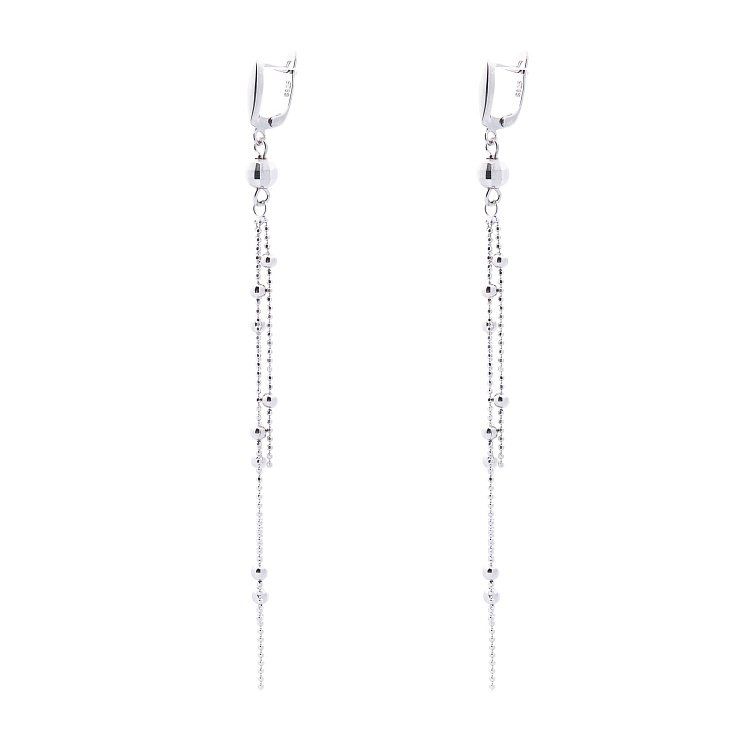 Срібні сережки "Роса" 122249 від ювелірного магазину Онікс