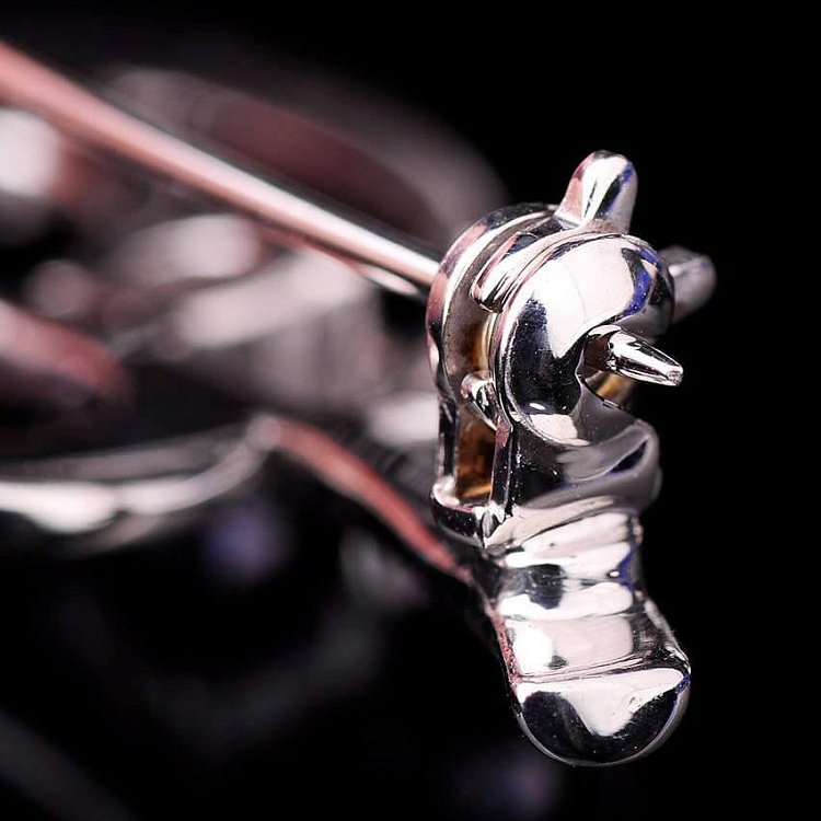 Срібна брошка з аметистом 16064 від ювелірного магазину Онікс - 5