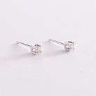 Золоті сережки - пусети (діаманти) сб0132vi от ювелирного магазина Оникс - 2