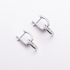 Срібні сережки з фіанітами 902-01290 от ювелирного магазина Оникс - 1