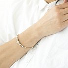 Золотий браслет з фіанітами б04014 от ювелирного магазина Оникс - 3