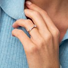 Помолвочное кольцо с фианитом (белое золото) к07171 от ювелирного магазина Оникс - 5