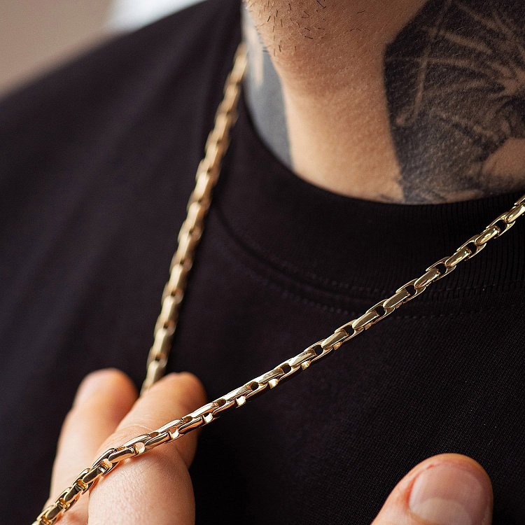 Чоловічий золотий ланцюжок ц00533 від ювелірного магазину Онікс - 5