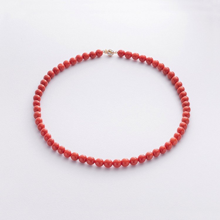 Намисто з коралу (золота застібка) бус048к від ювелірного магазину Онікс