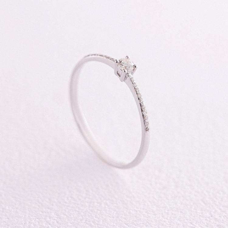 Заручальна золота каблучка з діамантами 227581121 від ювелірного магазину Онікс