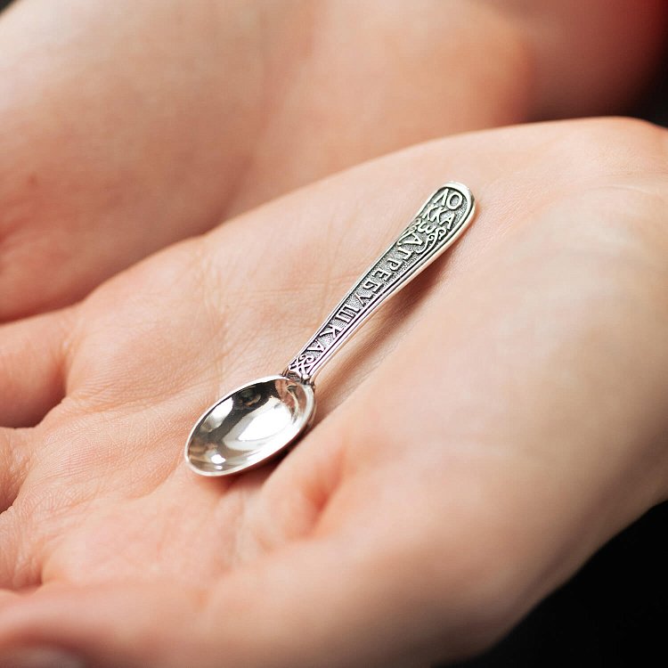 Cеребряный сувенир "Ложка - загребушка" 23483 от ювелирного магазина Оникс - 1