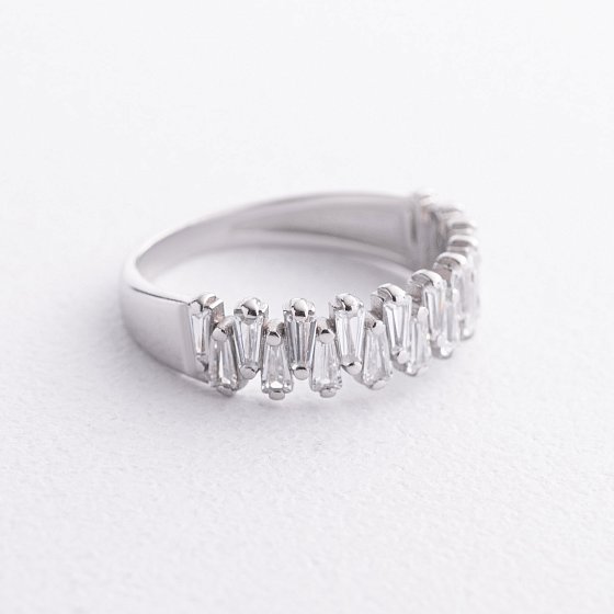 Серебряное кольцо с фианитами 10577 №3