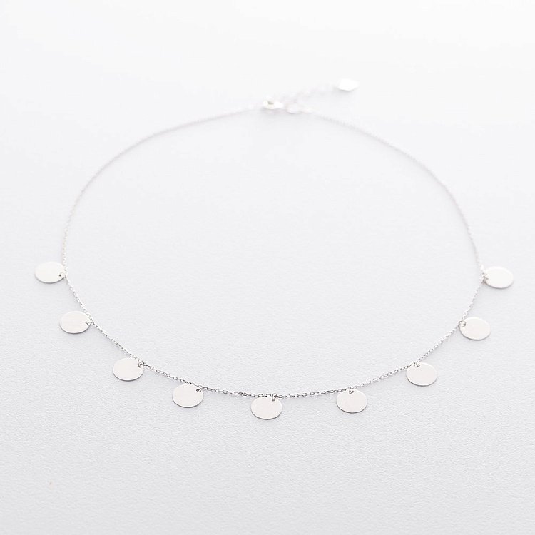 Срібне кольє "Монетки" (0.9 см) 18804 від ювелірного магазину Онікс - 1