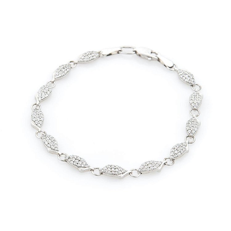 Серебряный браслет (фианиты) 14808 от ювелирного магазина Оникс - 2