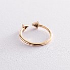 Золотое кольцо "Стрелки" к05487 от ювелирного магазина Оникс - 3