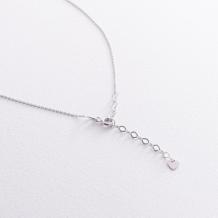 Колье с жемчужиной (белое золото) кол02400 от ювелирного магазина Оникс - 6