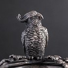 Серебряная фигура с попугаем ручной работы 23120 от ювелирного магазина Оникс - 3