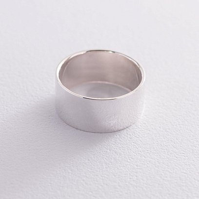 Срібна каблучка гладка 112155о №3