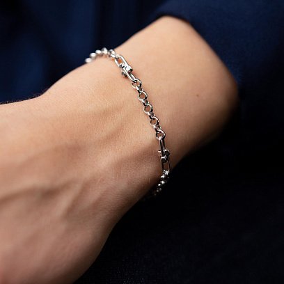 Браслет "Фантазия" в белом золоте б05195 №4