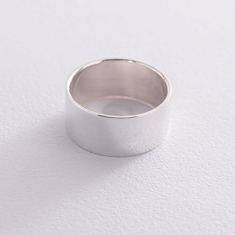 Срібна каблучка гладка 112155о від ювелірного магазину Онікс - 2