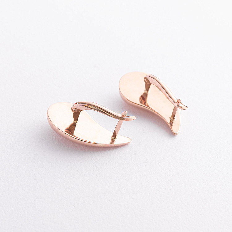 Сережки "Крапельки" у червоному золоті 470670 від ювелірного магазину Онікс - 1