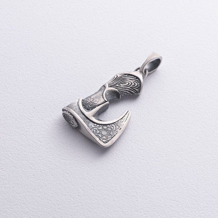 Серебряный кулон "Кельтский топор" 133199 от ювелирного магазина Оникс - 6