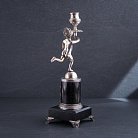Срібний свічник ручної роботи "Той, що біжить хлопчик" сер00046м от ювелирного магазина Оникс - 1