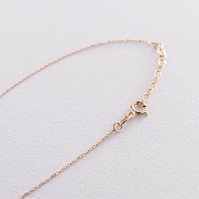 Кольє з буквою "С" в жовтому золоті кол01164С №5