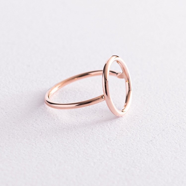 Кольцо "Круговорот" в красном золоте к06930 от ювелирного магазина Оникс - 12