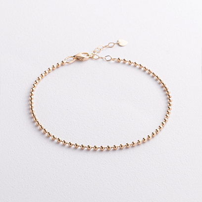 Браслет "Шарики" в желтом золоте б05847